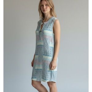 Ink & Ivy Women's Blue Patterned Dress size S New